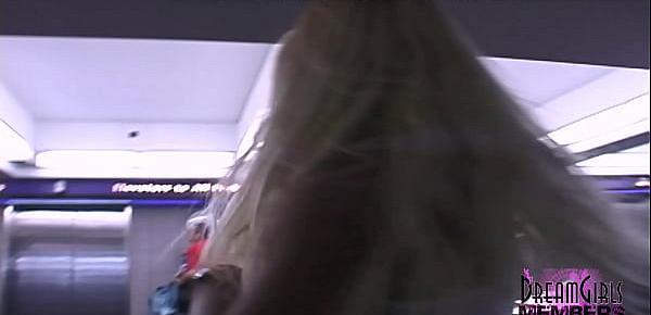  Super Hot Blonde Gets Naked In Airport Parking Garage